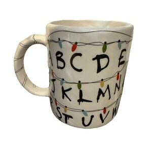 NEW Stranger Things • ABC Lights • Stoneware Coffee Mug-Core Home 17oz